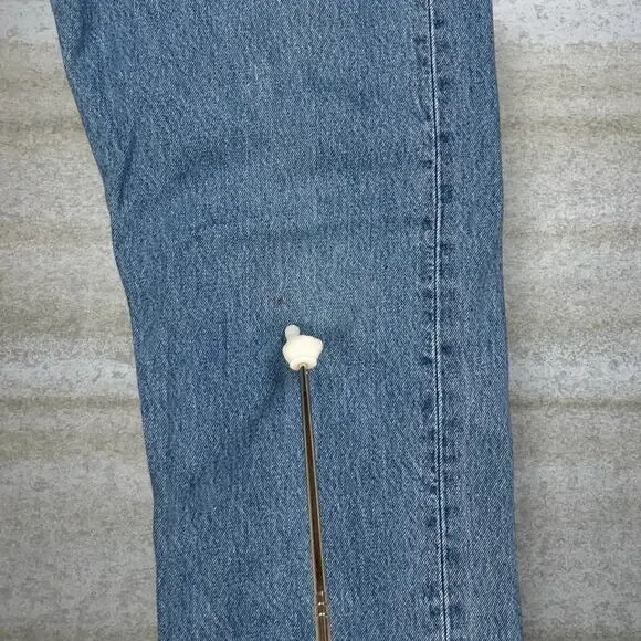 Vintage Levis Jeans 501 34x30 Regular Straight Leg Light Wash Denim Made in UK - Picture 8 of 8